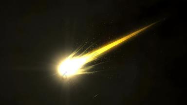 才华横溢的明亮的美丽的关闭视图黄金彗星铁元素
